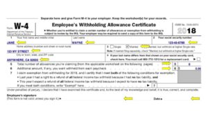 How To Complete Forms W-4 – Attiyya S. Ingram, Afc