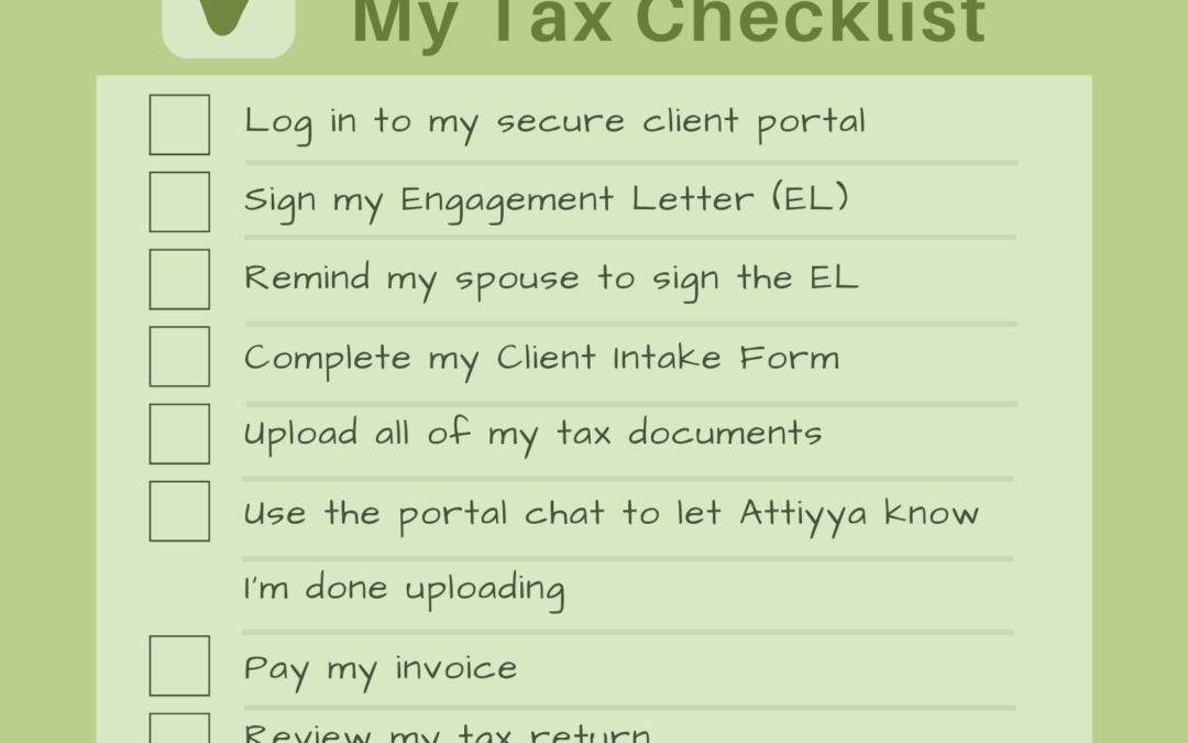 Your Tax Checklist